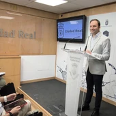 Guillermo Arroyo durante la rueda de prensa Guillermo Arroyo durante la rueda de prensa