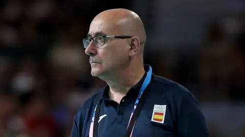 Jordi Ribera, seleccionador español, durante los JJOO. Jordi Ribera, seleccionador español, durante los JJOO.
