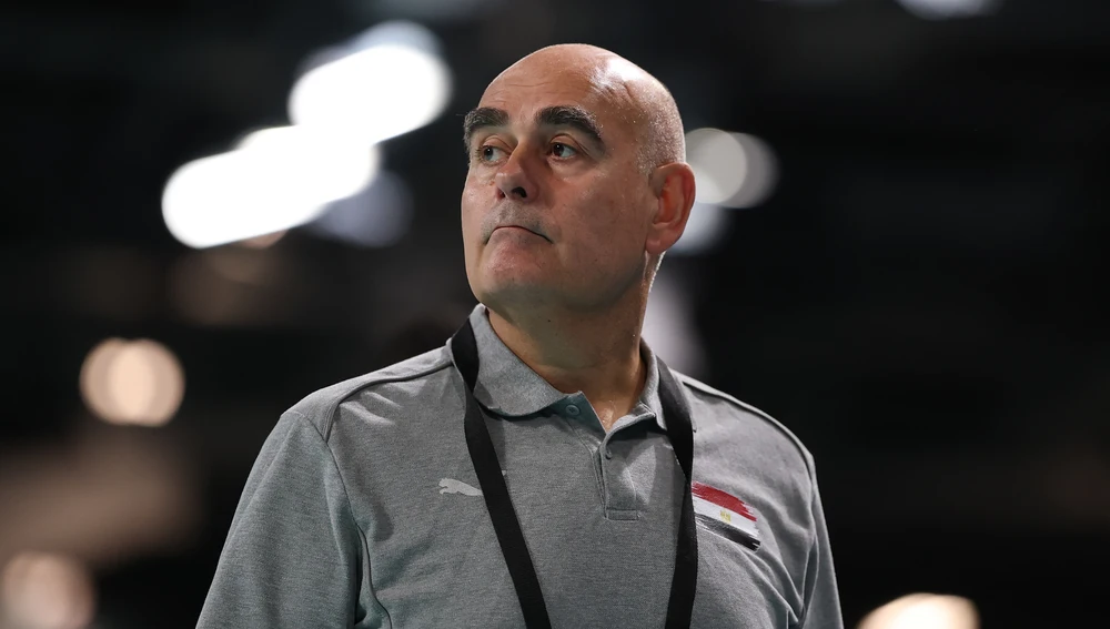 Juan Carlos Pastor durante un partido con Egipto en los JJOO de París Juan Carlos Pastor durante un partido con Egipto en los JJOO de París