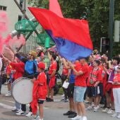 Afección do Ourense recibindo ó equipo en Barreiro