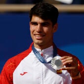 Carlos Alcaraz, con la plata de París