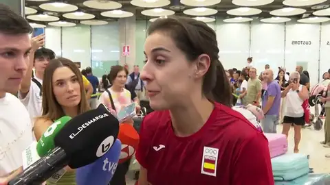 Carolina Marín regresa 'destrozada' y directa al hospital para valorar su lesión Carolina Marín regresa 'destrozada' y directa al hospital para valorar su lesión