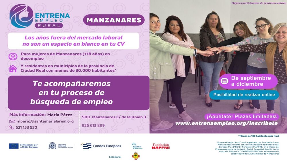 ‘Entrena Empleo Rural’, impulsado por Fundación Santa María la Real
