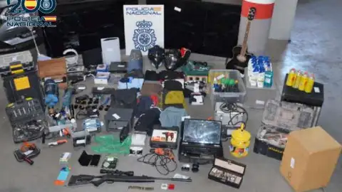 Objetos robados recuperados por la Policía Nacional Objetos robados recuperados por la Policía Nacional