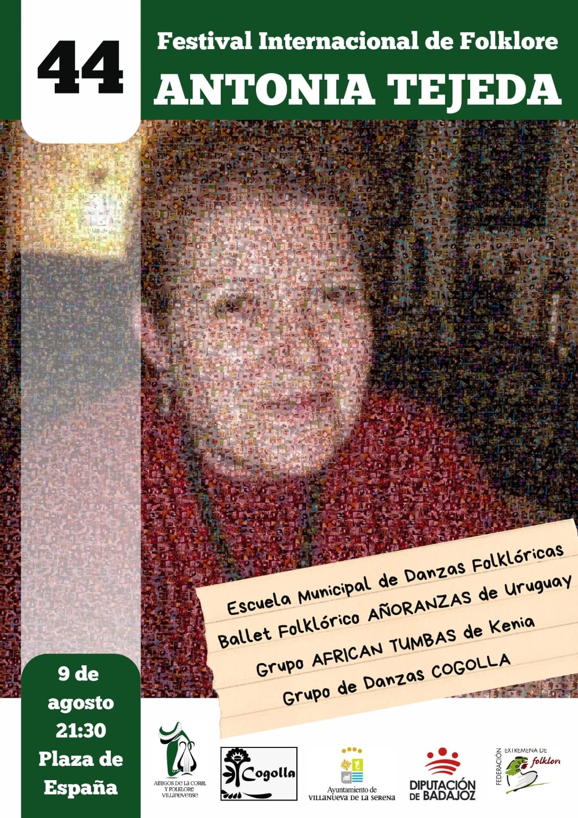 Grupos de Kenia y Uruguay actúan este viernes en el Festival Internacional de Folklore de Villanueva de la Serena este viernes 9 Grupos de Kenia y Uruguay actúan este viernes en el Festival Internacional de Folklore de Villanueva de la Serena este viernes 9