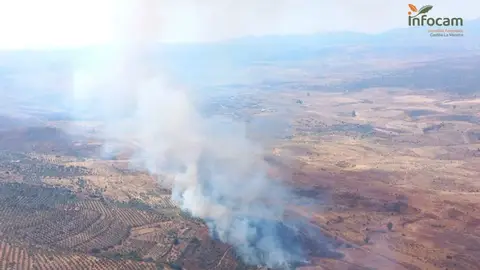 Incendio La Estrella (Toledo): El fuego sube a nivel 2 de peligrosidad y se despliega la UME Incendio La Estrella (Toledo): El fuego sube a nivel 2 de peligrosidad y se despliega la UME
