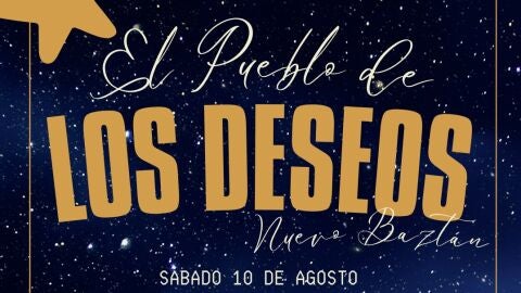 Cartel de la iniciativa "El Pueblo de los Deseos" de Nuevo Bazt&aacute;n