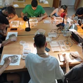 Los jóvenes que están recuperando restos arqueológicos en Terrinches Los jóvenes que están recuperando restos arqueológicos en Terrinches
