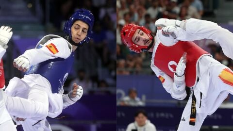 Adri&aacute;n Vicente y Javi P&eacute;rez Polo durante los JJOO de Par&iacute;s 2024