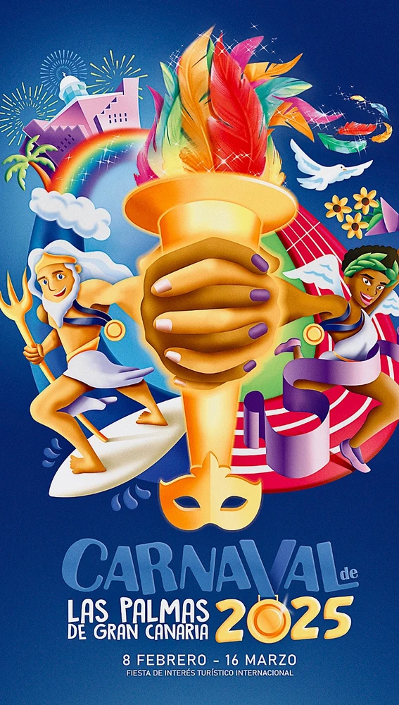 Cartel del Carnaval de Las Palmas de Gran Canaria 2025 Cartel del Carnaval de Las Palmas de Gran Canaria 2025