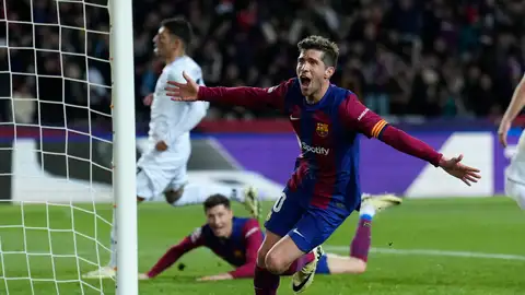 El centrocampista del FC Barcelona, Sergi Roberto, celebra un gol en foto de archivo. El centrocampista del FC Barcelona, Sergi Roberto, celebra un gol en foto de archivo.