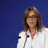 La vicesecretaria de Organización Territorial del PP, Carmen Fúnez, ofrece una rueda de prensa este lunes en Madrid. EFE/ Zipi