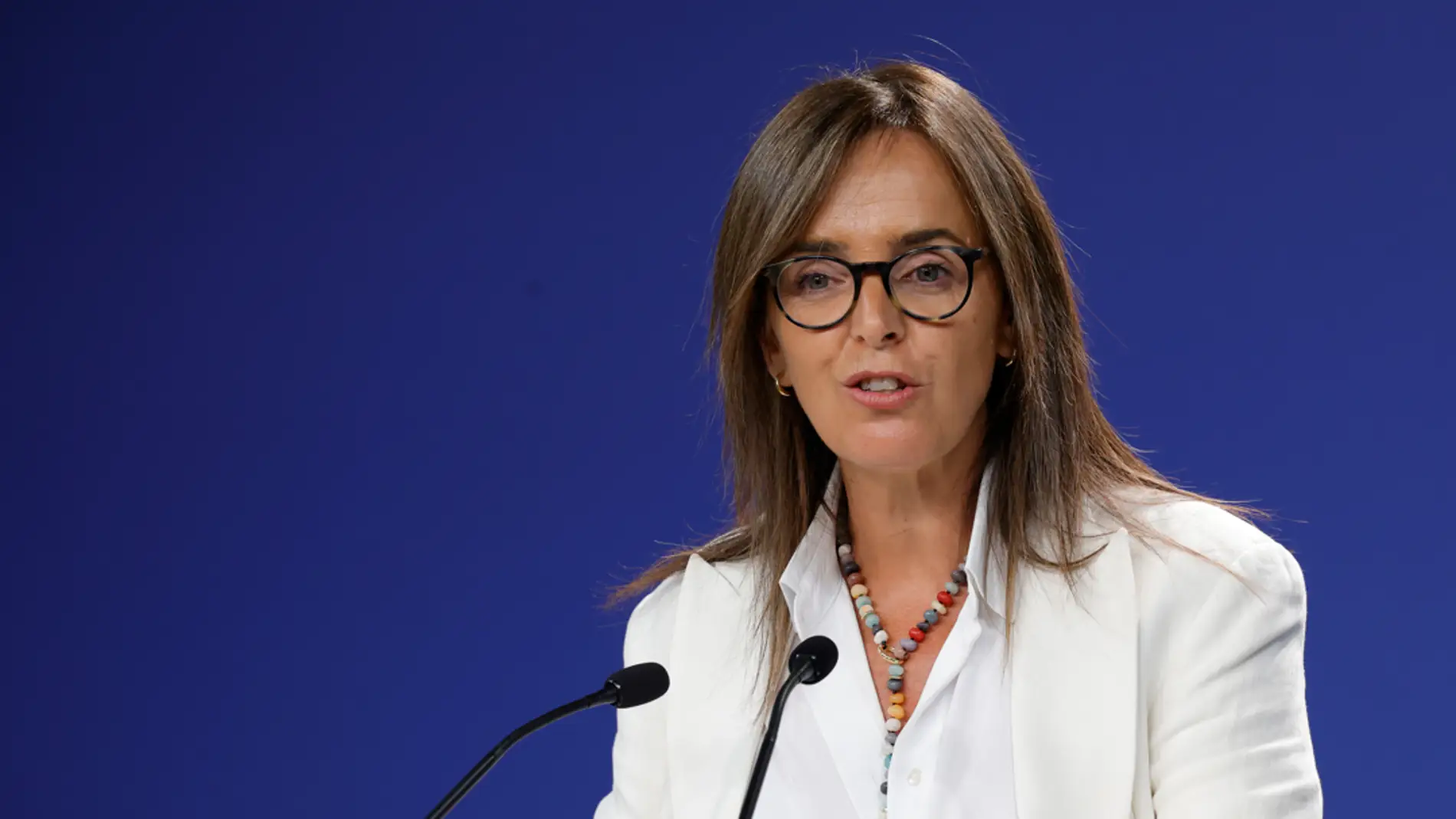 La vicesecretaria de Organización Territorial del PP, Carmen Fúnez, ofrece una rueda de prensa este lunes en Madrid. EFE/ Zipi La vicesecretaria de Organización Territorial del PP, Carmen Fúnez, ofrece una rueda de prensa este lunes en Madrid. EFE/ Zipi