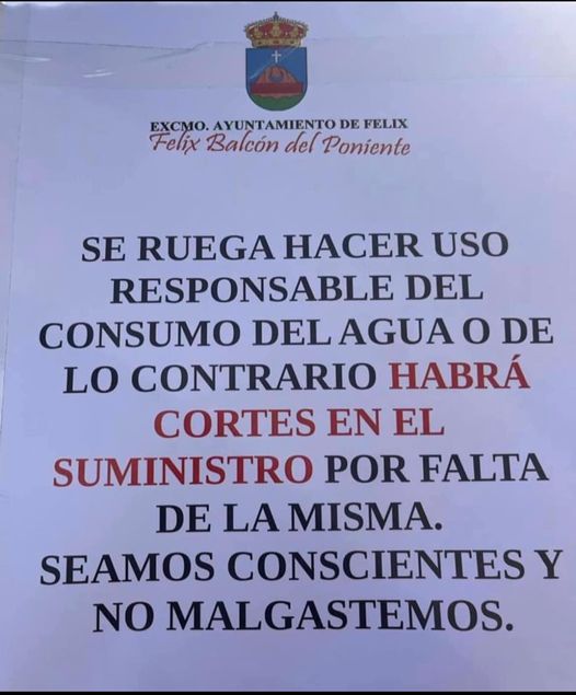 En Felix, el calor no quita el sueño pero el agua sí En Felix, el calor no quita el sueño pero el agua sí