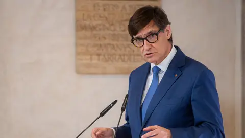 El presidente de la Generalitat de Cataluña, Salvador Illa, durante el acto de toma de posesión del Govern catalán El presidente de la Generalitat de Cataluña, Salvador Illa, durante el acto de toma de posesión del Govern catalán