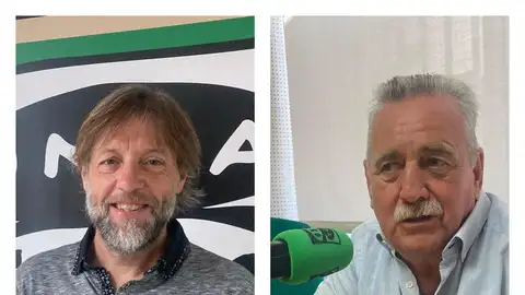 Fran Fernández, concejal de festejos del ayuntamiento de Palencia y José María López Acero, alcalde de Venta de Baños Palencia