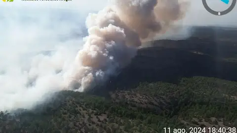 El incendio de Corbalán ha arrasado ya unas 280 hectáreas El incendio de Corbalán ha arrasado ya unas 280 hectáreas