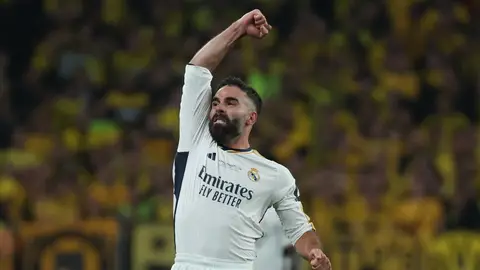 El defensa del Real Madrid, Dani Carvajal, que puede conquitar en Varsovia su quinta Supercopa de Europa. EFE / Kiko Huesca. El defensa del Real Madrid, Dani Carvajal, que puede conquitar en Varsovia su quinta Supercopa de Europa. EFE / Kiko Huesca.