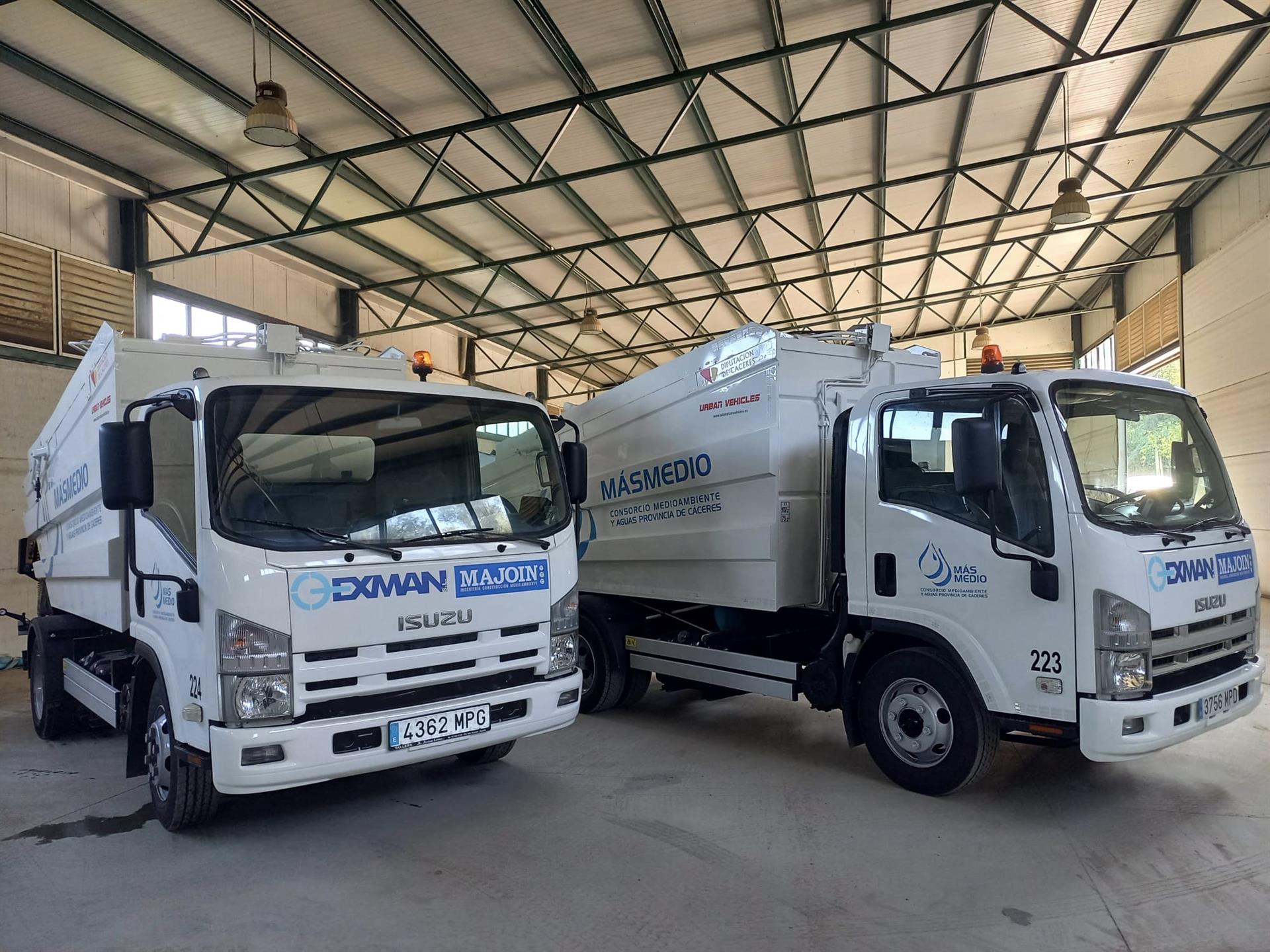 El Consorcio MásMedio de la Diputación de Cáceres incorpora dos nuevos vehículos en la zona del Valle del Ambroz El Consorcio MásMedio de la Diputación de Cáceres incorpora dos nuevos vehículos en la zona del Valle del Ambroz