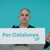Imagen de archivo. El secretario general de Junts, Jordi Turull, comparece ante los medios de comunicación.