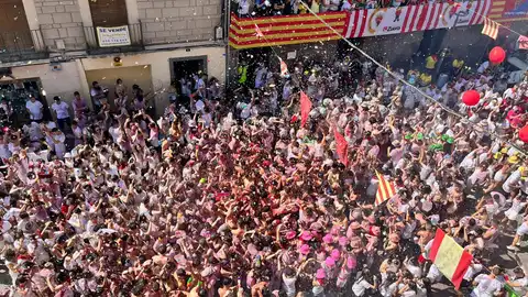 Momento del chupinazo en las Fiestas de Zuera 2023 Momento del chupinazo en las Fiestas de Zuera 2023