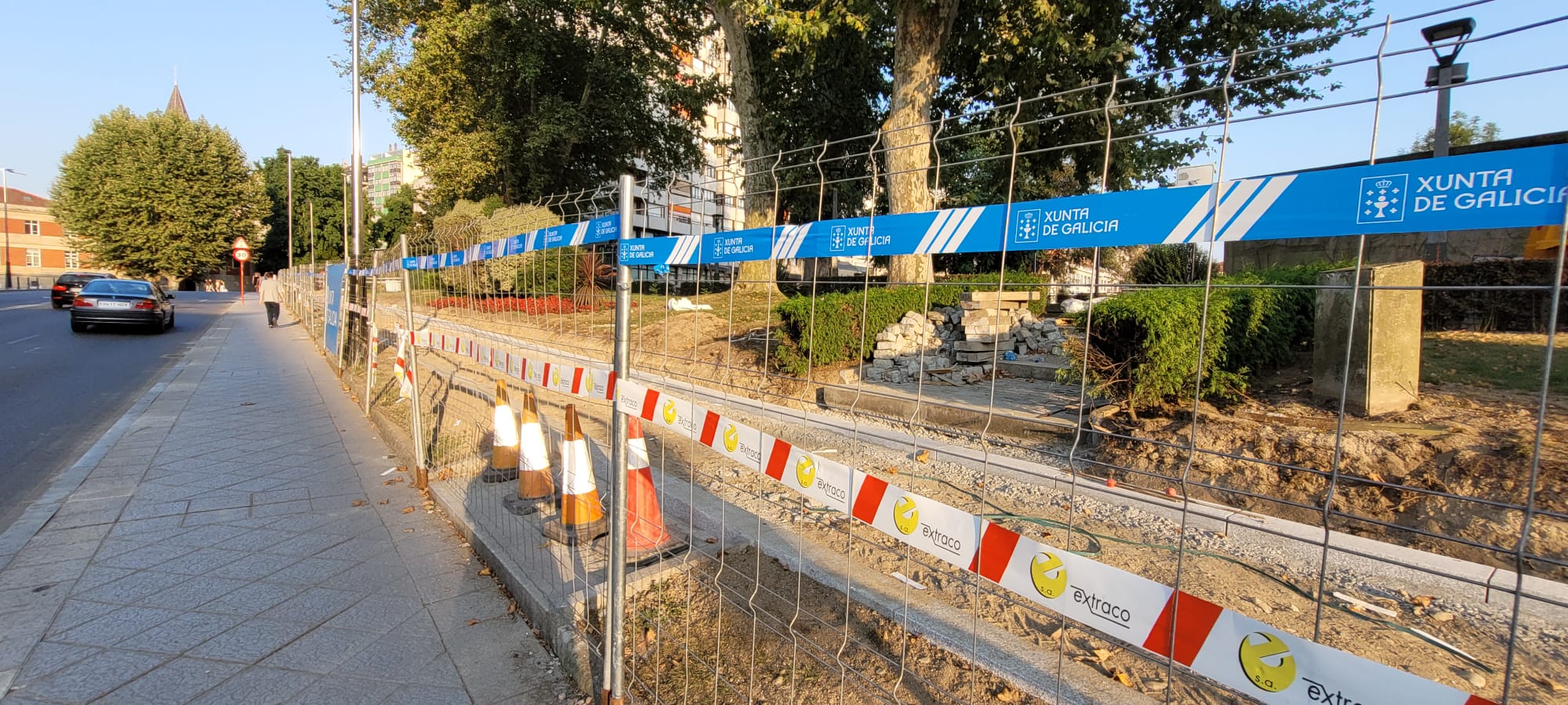 O colectivo ecoloxista denuncia a sustitución de zona verde por "formigonado" O colectivo ecoloxista denuncia a sustitución de zona verde por "formigonado"