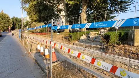 Obras da Xunta no entorno do Pavillón dos Remedios de Ourense Obras da Xunta no entorno do Pavillón dos Remedios de Ourense