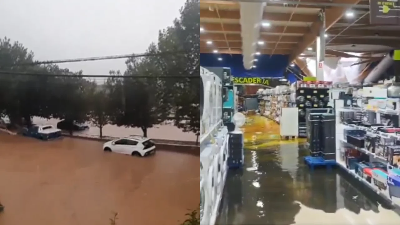 Primeras imagenes de las inundaciones en el mediterráneo