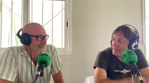 Imagen de Fiachra McDonagh y Filippo Giunta durante la entrevista