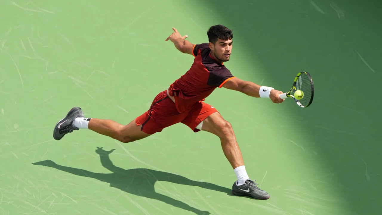 Carlos Alcaraz durante el Masters 1000 de Cincinnati