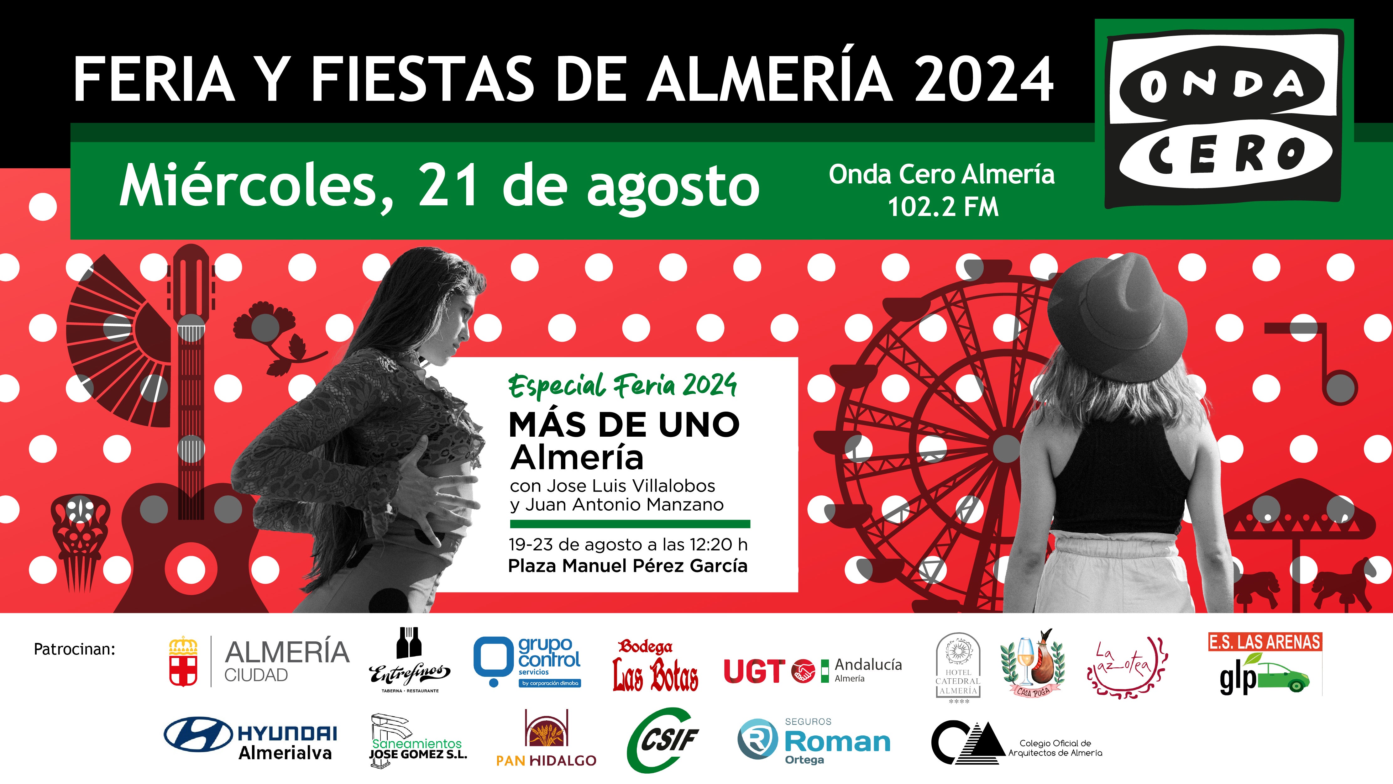 Feria de Almería 2024: los conciertos y actividades que no te puedes perder del miércoles 21 Feria de Almería 2024: los conciertos y actividades que no te puedes perder del miércoles 21