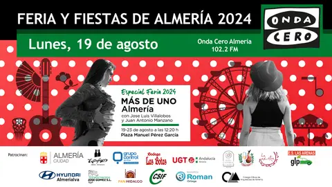 Feria de Almería 2024. Calendario de actividades culturales y deportivas Feria de Almería 2024. Calendario de actividades culturales y deportivas