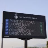 Panel aparcamientos Cullera