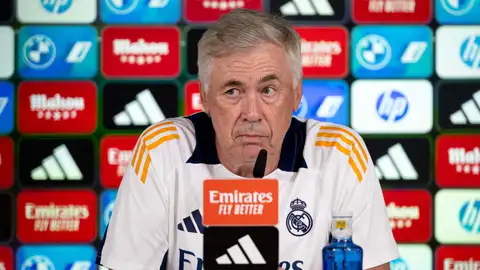 El entrenador del Real Madrid, Carlos Ancelotti El entrenador del Real Madrid, Carlos Ancelotti