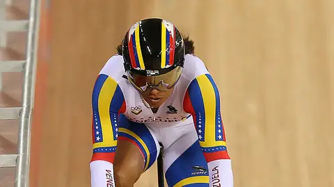 Imagen de archivo de la ciclista venezolana Daniela Larreal Imagen de archivo de la ciclista venezolana Daniela Larreal