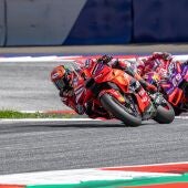 Pecco Bagnaia y Jorge Martín en la carrera de MotoGP del GP de Austria