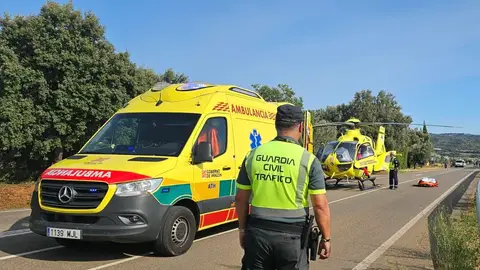 Atropellan a un niño de 4 años frente al camping de Alquézar Atropellan a un niño de 4 años frente al camping de Alquézar