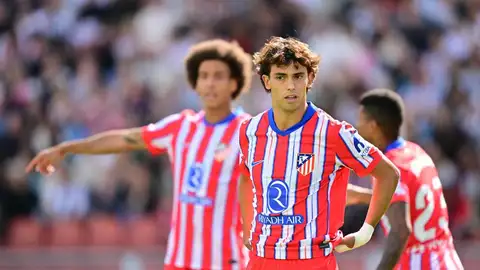 El jugador del Atletico Joao Felix tras lograr el 1-0 durante el partido del Atlético con el Juventus jugado en Gotemburgo, Suecia. EFE/EPA/BJORN LARSSON ROSVALL El jugador del Atletico Joao Felix tras lograr el 1-0 durante el partido del Atlético con el Juventus jugado en Gotemburgo, Suecia. EFE/EPA/BJORN LARSSON ROSVALL