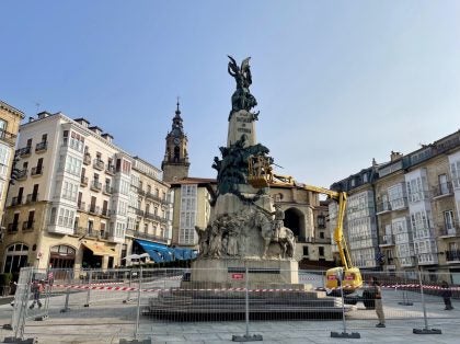 Comienza el estudio científico del estado del Monumento a la Batalla de Vitoria Comienza el estudio científico del estado del Monumento a la Batalla de Vitoria