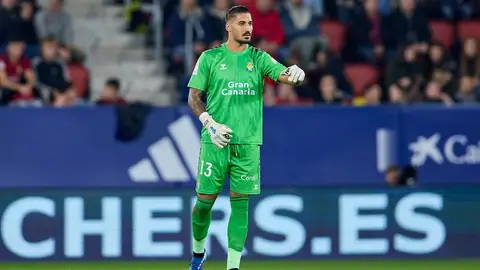 Álvaro Valles en un partido con Las Palmas la temporada pasada Álvaro Valles en un partido con Las Palmas la temporada pasada