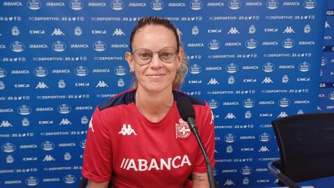 Irene Ferreras, entrenadora del Deportivo Abanca