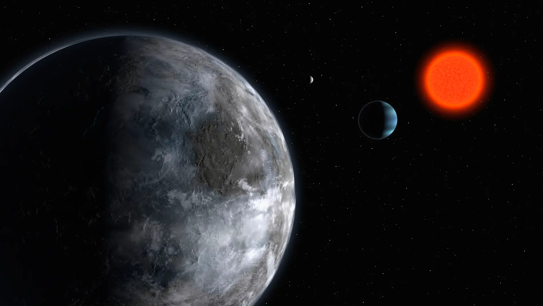 Neptuno, el cuarto planeta más grande de nuestro sistema solar. Su atmósfera está compuesta principalmente de hidrógeno y helio, pero la presencia de un tres por ciento de metano le otorga al planeta su llamativo color azul. (Foto de Hulton Archive/Getty Images) Neptuno, el cuarto planeta más grande de nuestro sistema solar. Su atmósfera está compuesta principalmente de hidrógeno y helio, pero la presencia de un tres por ciento de metano le otorga al planeta su llamativo color azul. (Foto de Hulton Archive/Getty Images)