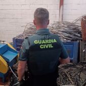 Imagen del cableado intervenido en la operación - GUARDIA CIVIL