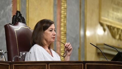 La presidenta del Congreso, Francina Armengol, en el Congreso de los Diputados, en Madrid.