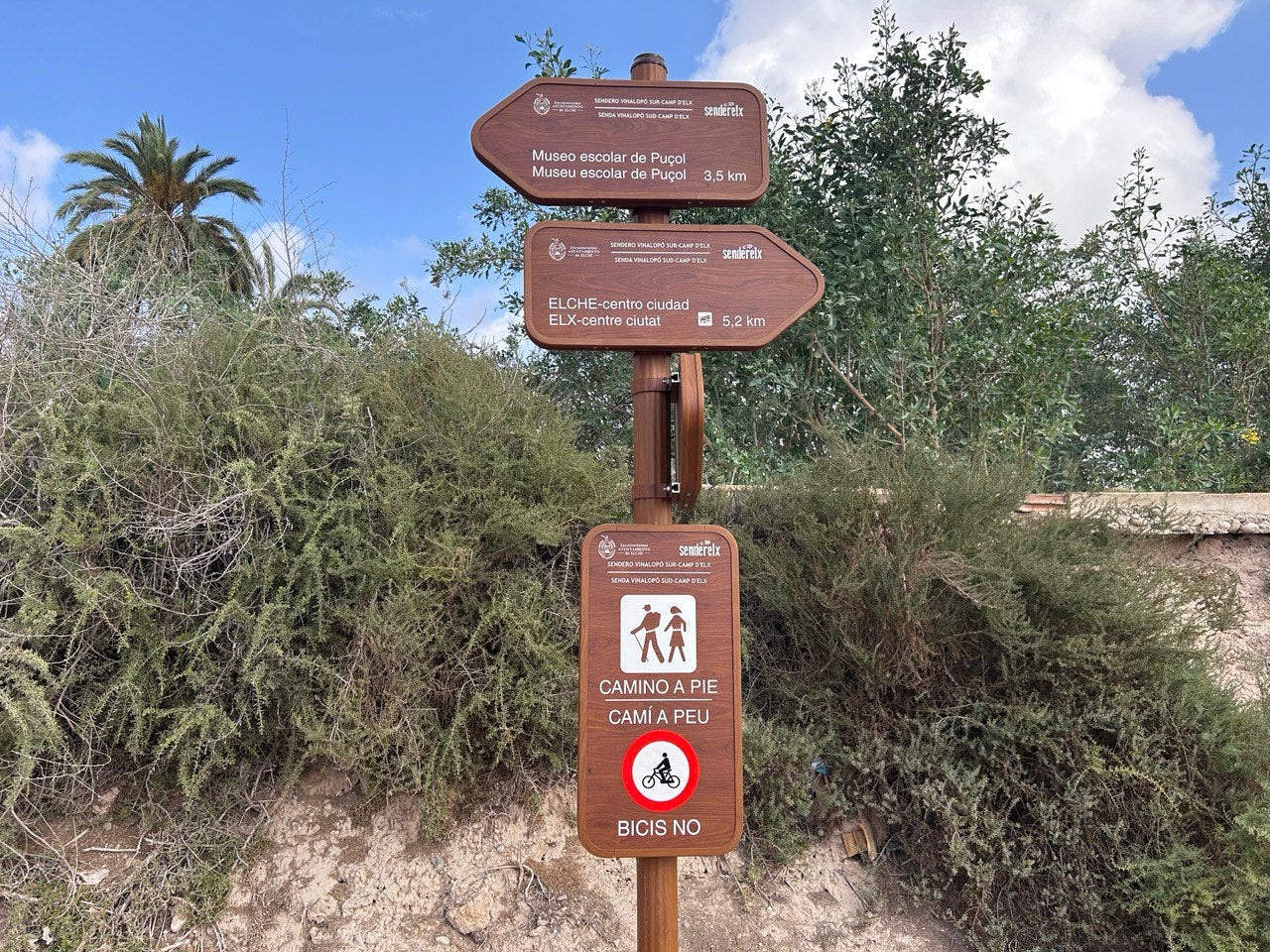 El nuevo sendero del Vinalopó de Elche estará finalizado en la primera semana de septiembre El nuevo sendero del Vinalopó de Elche estará finalizado en la primera semana de septiembre
