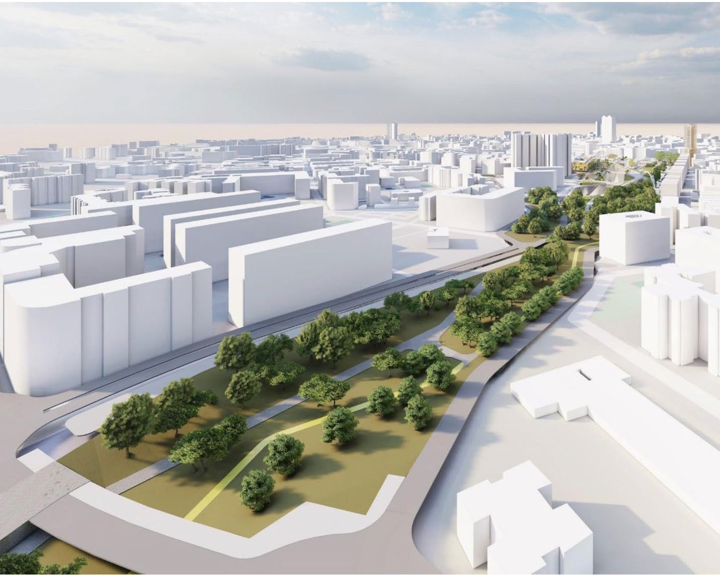 Los alicantinos prefieren edificios en altura para ganar espacios verdes en el futuro del Parque Central Los alicantinos prefieren edificios en altura para ganar espacios verdes en el futuro del Parque Central