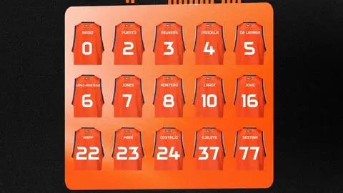 Dorsales Valencia Basket Dorsales Valencia Basket