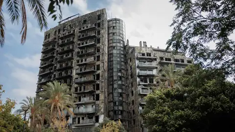 Estado actual del edificio siniestrado aniversario