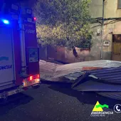 Tejado derrumbado en Alamillo Tejado derrumbado en Alamillo