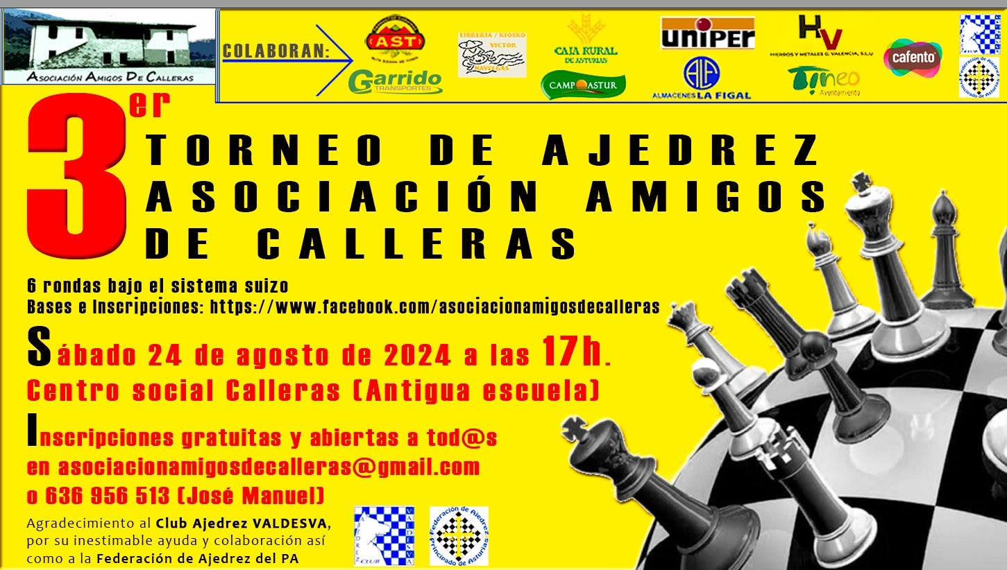 Vuelve el ajedrez a Calleras Vuelve el ajedrez a Calleras